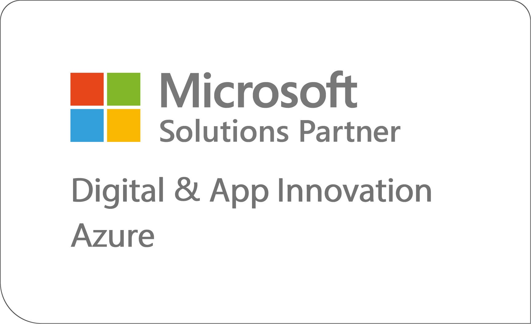 Microsoft Solutions Partner Digital and App Innovation Azure